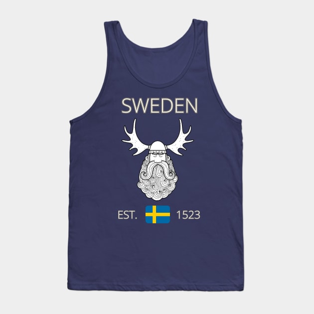 Sweden flag Tank Top by DW Arts Design